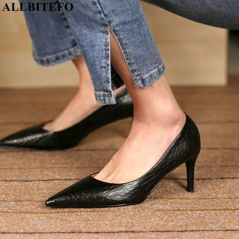 ALLBITEFO genuine leather+Stone texture sexy high heels party women shoes women heels shoes autumn/spring high heel shoes 210611, As picture
ALLBITEFO genuine leather+Stone texture sexy high heels party women shoes women heels shoes autumn/spring high heel shoes 210611, As picture