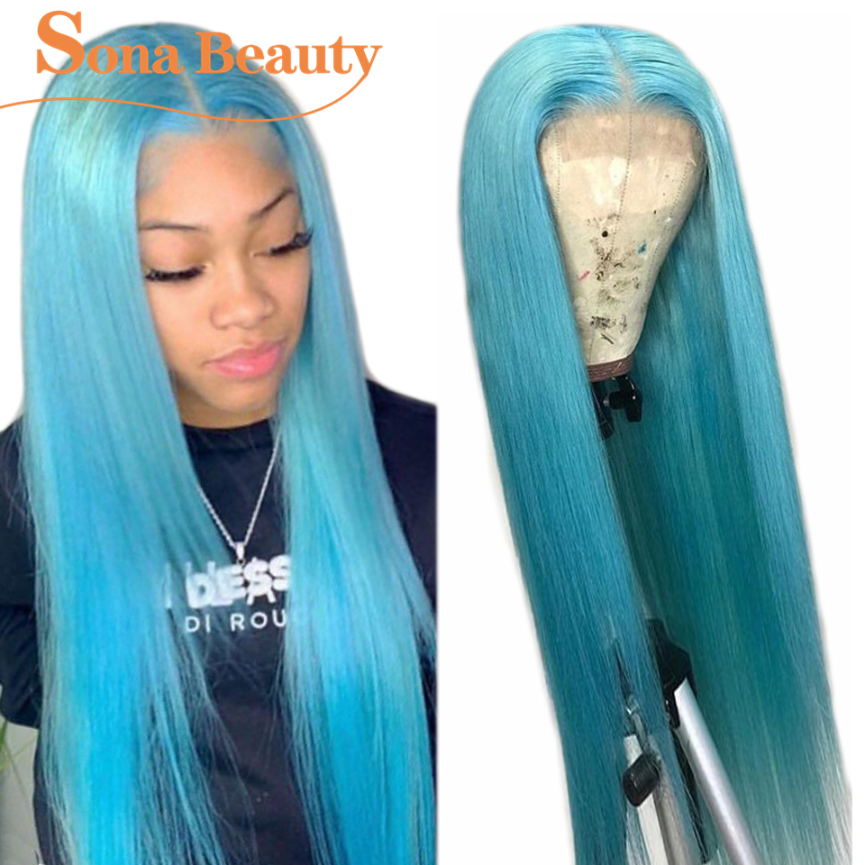 Yellow /blue/orange/green /Pink Wig Long Wavy Synthetic none Lace Front Heat Resistant Fiber Glueless brazlian Wigs for Women