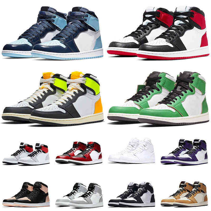 Jumpman 1 1s UNC Patent Shoes Mens Womens Satin Black Toe Volt Gold Lucky Green Light Smoke Grey Trainers Sneakers, D19 36-46 shattered backboard
Jumpman 1 1s UNC Patent Shoes Mens Womens Satin Black Toe Volt Gold Lucky Green Light Smoke Grey Trainers Sneakers, D19 36-46 shattered backboard
