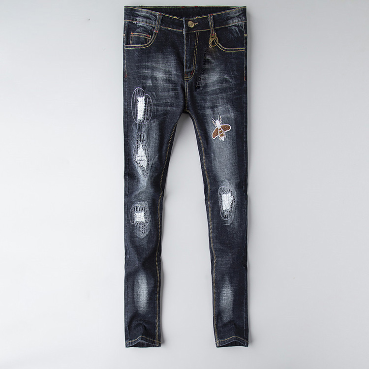 fashion jeans mens Distressed Ripped Skinny Trousers luxury clothes Slim Motorcycle Moto Biker Hip Hop Denim man embroidery bee Pants -38
fashion jeans mens Distressed Ripped Skinny Trousers luxury clothes Slim Motorcycle Moto Biker Hip Hop Denim man embroidery bee Pants -38