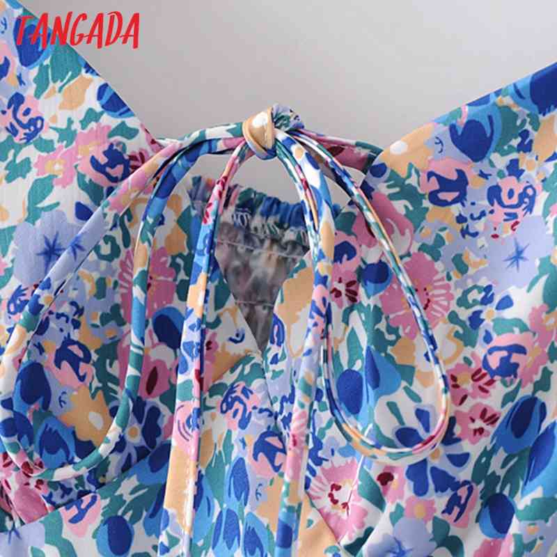 Women Retro Print Crop Short Sleeve Summer Chic Female Sexy Slim Shirt Tops 2M127 210416