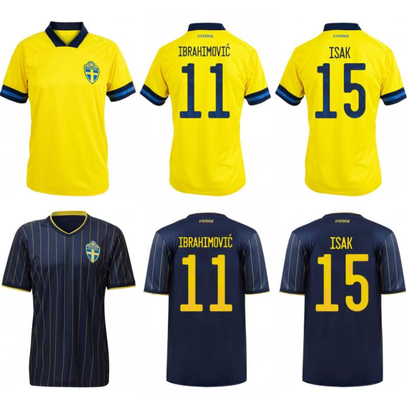 2021 Sweden Soccer Jersey #11 IBRAHIMOVIC LARSSON ISAK Uniform Mens #10 FORSBERG EKDAL Home Away Football Shirt
2021 Sweden Soccer Jersey #11 IBRAHIMOVIC LARSSON ISAK Uniform Mens #10 FORSBERG EKDAL Home Away Football Shirt