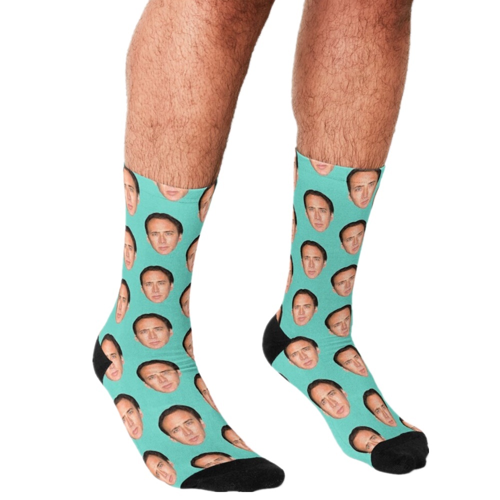 's Funny Nicolas Cage Printed Harajuku Happy Hip Hop Novelty Cute Boys Crew Casual Crazy Socks for Men, W1027
's Funny Nicolas Cage Printed Harajuku Happy Hip Hop Novelty Cute Boys Crew Casual Crazy Socks for Men, W1027
