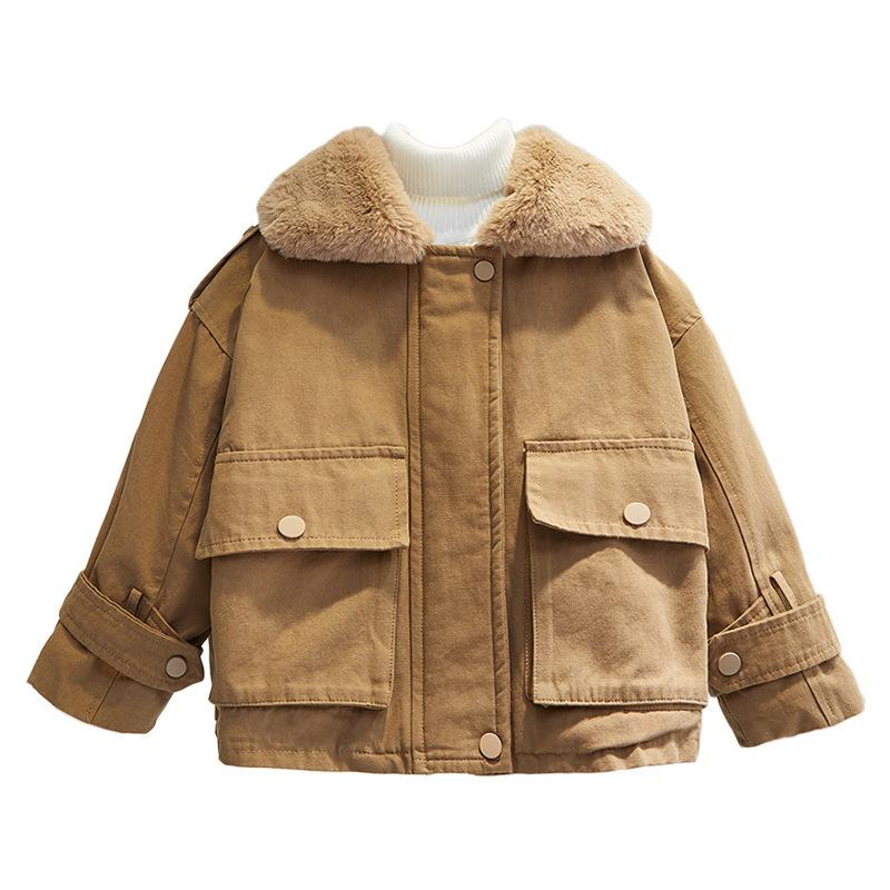 Jackets Children's Clothing Kids' Overcoat 2021 Autumn And Winter Fur Collar Fleece Boys Keep Warm Parka Cotton-Padded Jacket, Beige
Jackets Children's Clothing Kids' Overcoat 2021 Autumn And Winter Fur Collar Fleece Boys Keep Warm Parka Cotton-Padded Jacket, Beige