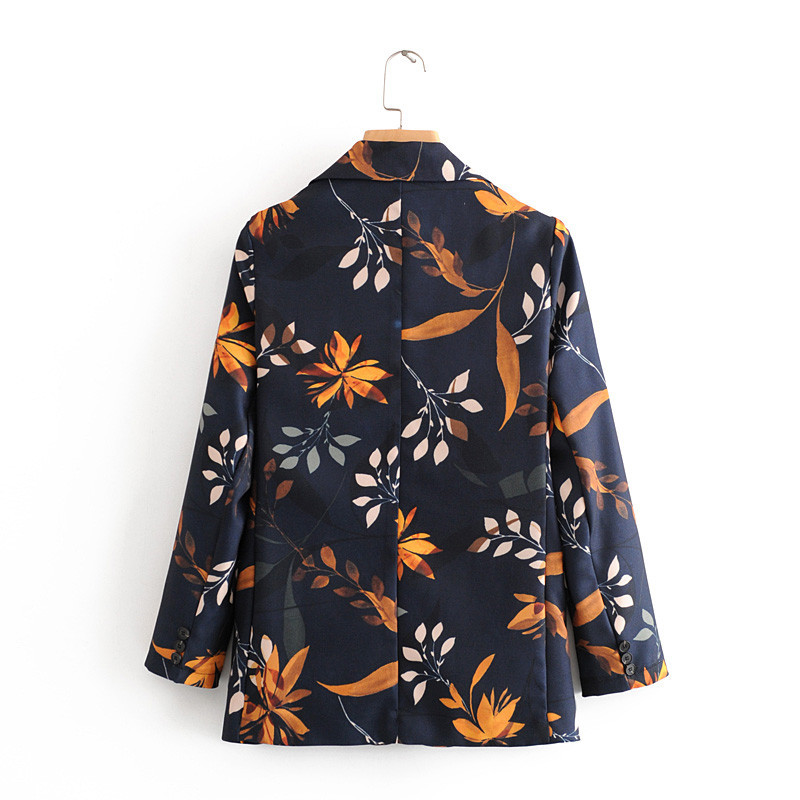 beauty Fashion Office Lady Blazer Women Printed Sunscreen Casual Loose Suit Jacket Spring Autumn Outrware 210514