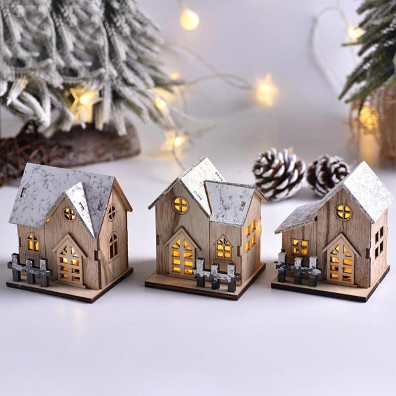 Christmas Decorations LED Light Wooden House Luminous Cabin Merry For Home DIY Tree Ornaments Gifts X8V2
Christmas Decorations LED Light Wooden House Luminous Cabin Merry For Home DIY Tree Ornaments Gifts X8V2