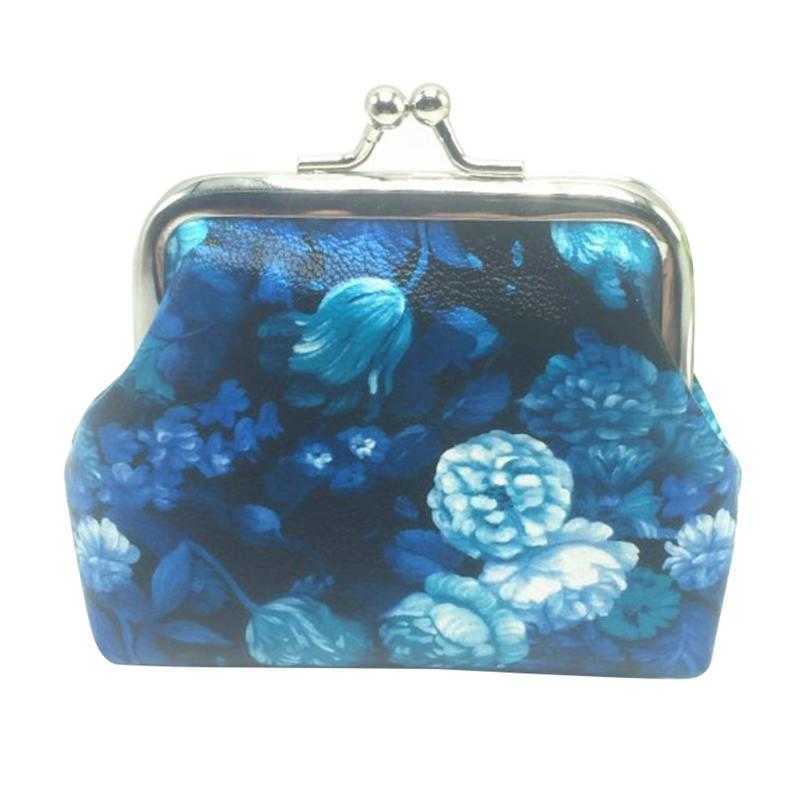 Leather Coin Purses Top Quality Kiss Clasp Women Mini Purse Small Wallet Clutch Bag Phone Handbag Pouch