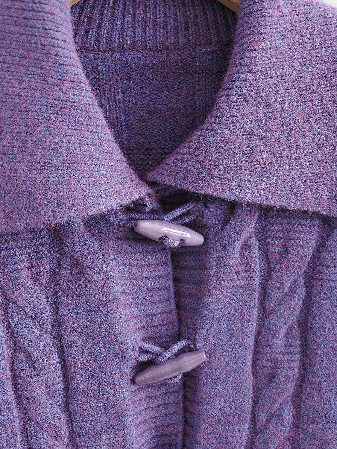 3 Colors Autumn 90s Vintage Lapel Twist Knitting Horn buttons Cardigan Women Single-breasted Sweater Long sleeve Short Jumper 210429