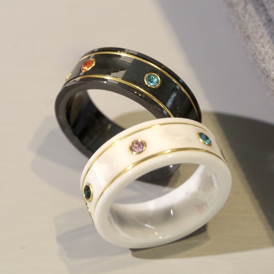 Best New Poducts Cham Couple Ring Fashion Simple Letter Ring Quality Ceramic Material Ring Fashion Jewelry Supply
Best New Poducts Cham Couple Ring Fashion Simple Letter Ring Quality Ceramic Material Ring Fashion Jewelry Supply
