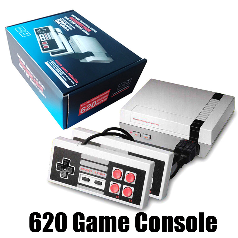 Mini TV Controllers 620 500 Game Console Video FC Handheld For NES Games Consoles US UK EU plug With Retail Box Christmas Gift
Mini TV Controllers 620 500 Game Console Video FC Handheld For NES Games Consoles US UK EU plug With Retail Box Christmas Gift