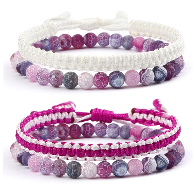 Beaded, Strands Couple Bracelets Handmade Multicolor Weathered Stone Braid Bracelet Friendship Two-piece Woven Lover Bohemian Jewelry Dropsh
Beaded, Strands Couple Bracelets Handmade Multicolor Weathered Stone Braid Bracelet Friendship Two-piece Woven Lover Bohemian Jewelry Dropsh