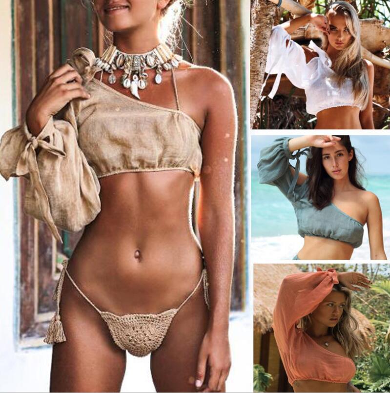 Cotton Beach Dress Cover Upsarong Swim Cover-ups Long Sleeve Beachwear One Shoulder Bikini Women Up Tunic Sarongs
Cotton Beach Dress Cover Upsarong Swim Cover-ups Long Sleeve Beachwear One Shoulder Bikini Women Up Tunic Sarongs