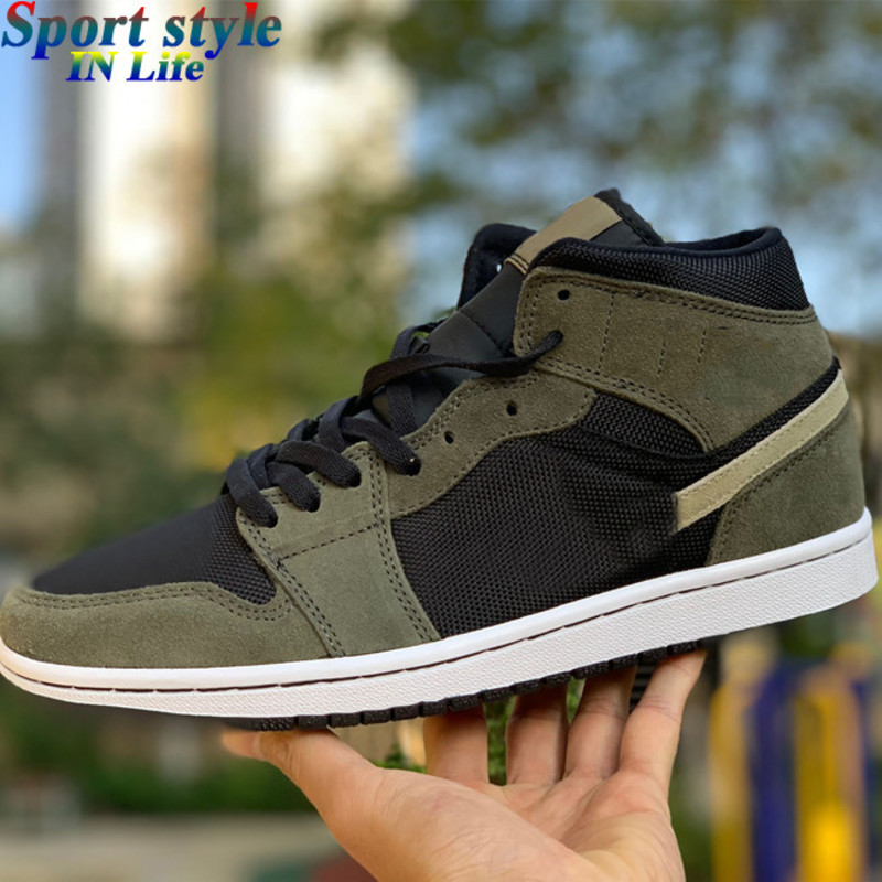 Jumpman 1 Mid Military Olive W BQ6472 030 BLACK OLIVE BONE designer sports men big size shoes gym mens schoenen
Jumpman 1 Mid Military Olive W BQ6472 030 BLACK OLIVE BONE designer sports men big size shoes gym mens schoenen