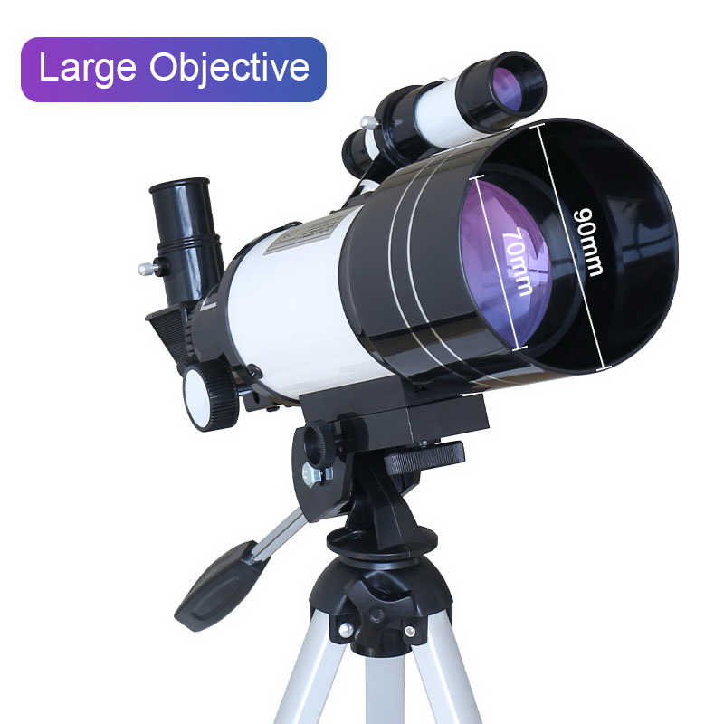 150X HD Professional Astronomical Telescope 70 Mm Wide Angle Kids Monocular With Tripod Student Night Vision Deep Space Star View