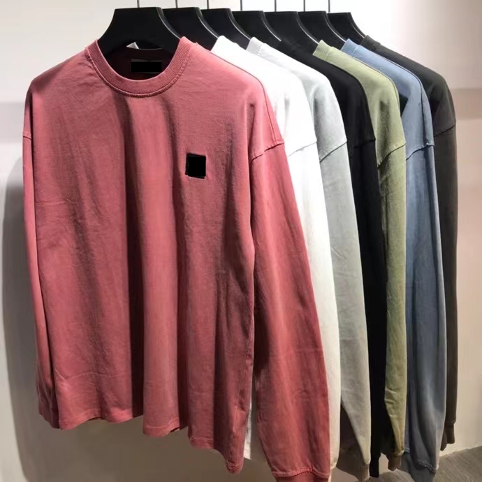 Designer Men's T-Shirts Stone Spring Autumn Toptoney 21FW Long-sleeved loose solid color basic T-shirt round neck pullover distressed couples Tees, Supplement (not shipped separately)
Designer Men's T-Shirts Stone Spring Autumn Toptoney 21FW Long-sleeved loose solid color basic T-shirt round neck pullover distressed couples Tees, Supplement (not shipped separately)