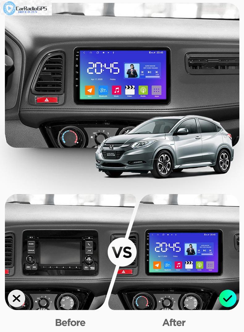 Car dvd Audio Head Unit Player for Honda VEZEL 2015-2017 Entertainment System Autoradio Radio Video DSP Gps