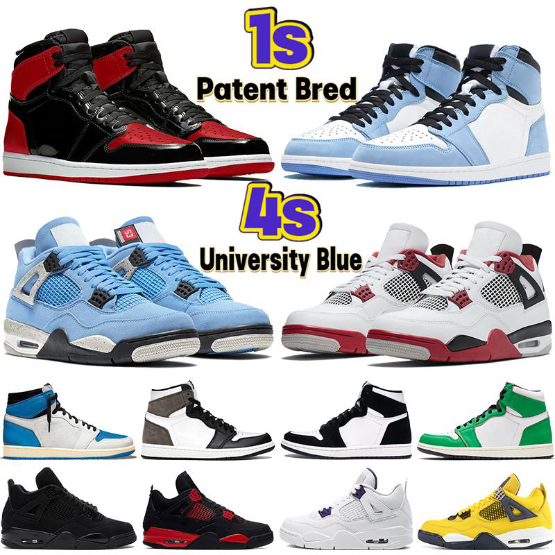 Men women 1 1s 4 4s Basketball Shoes University Blue Hyper Royal twist dark mocha red thunder Paris black cat mens sneakers trainers, 30
Men women 1 1s 4 4s Basketball Shoes University Blue Hyper Royal twist dark mocha red thunder Paris black cat mens sneakers trainers, 30