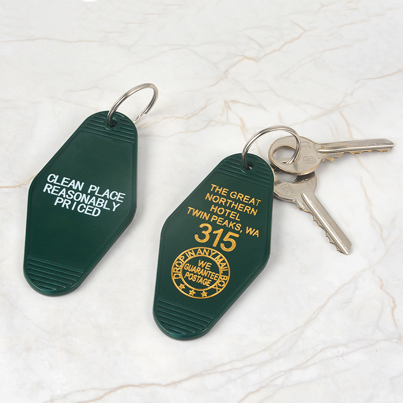 Twin Peaks Keychain Keytag Key Chain Keyring The Great Northern Hotel Jewelry Gifts for Twin Peaks Fans