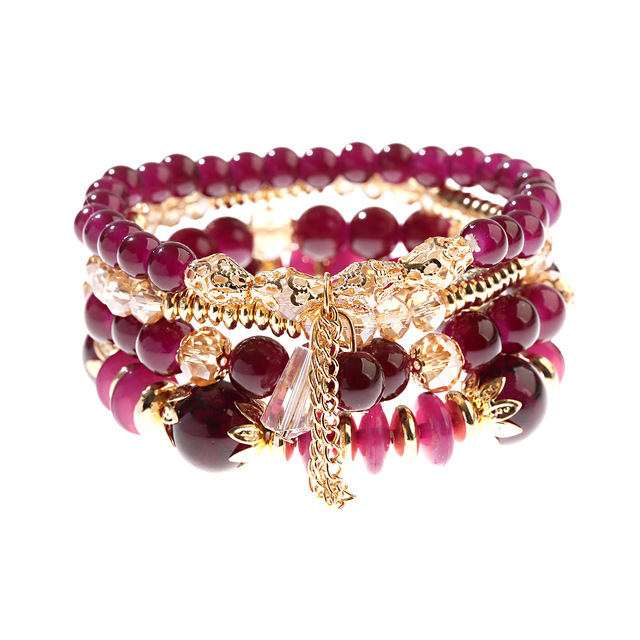 Retro Style Bracelet Set Color Natural Stone Beaded Resin Pendant Chain Decoration Pulseras Jewelry For Girls Schmuck, Black
Retro Style Bracelet Set Color Natural Stone Beaded Resin Pendant Chain Decoration Pulseras Jewelry For Girls Schmuck, Black