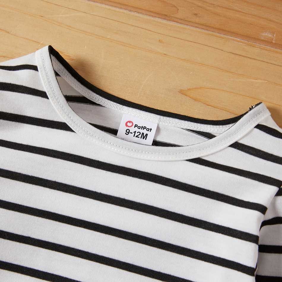 Arrival Spring and Autumn Baby Boy Striped Top Animal Overalls Sets 2-Pieces Baby's Clothing 210528