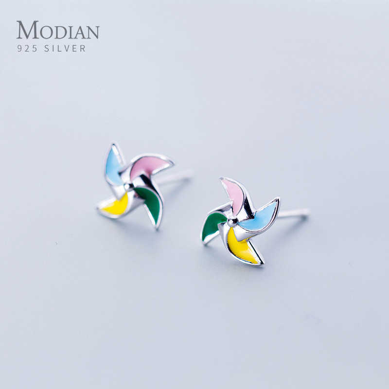 Exquisite Multicolor Enamel Lucky Windmill Fashion Stud Earrings For Women 100% 925 Sterling Silver Fine Female Jewelry 210707
Exquisite Multicolor Enamel Lucky Windmill Fashion Stud Earrings For Women 100% 925 Sterling Silver Fine Female Jewelry 210707