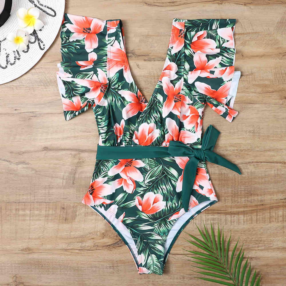 Sexy Swimsuit Women Swimwear Tropical Floral Print Bodysuit Summer Beach Bathing Suit Monokini S~ 210520, 01
Sexy Swimsuit Women Swimwear Tropical Floral Print Bodysuit Summer Beach Bathing Suit Monokini S~ 210520, 01