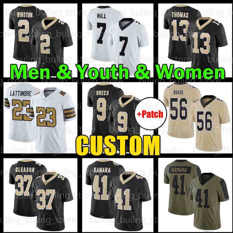 41 Alvin Kamara Jersey Michael Thomas Drew Brees Taysom Hill Football OrleansJameis Winston New Demario Davis SaintsMarshon Lattimore Marquez Callaway 2, Custom men+patch
41 Alvin Kamara Jersey Michael Thomas Drew Brees Taysom Hill Football OrleansJameis Winston New Demario Davis SaintsMarshon Lattimore Marquez Callaway 2, Custom men+patch