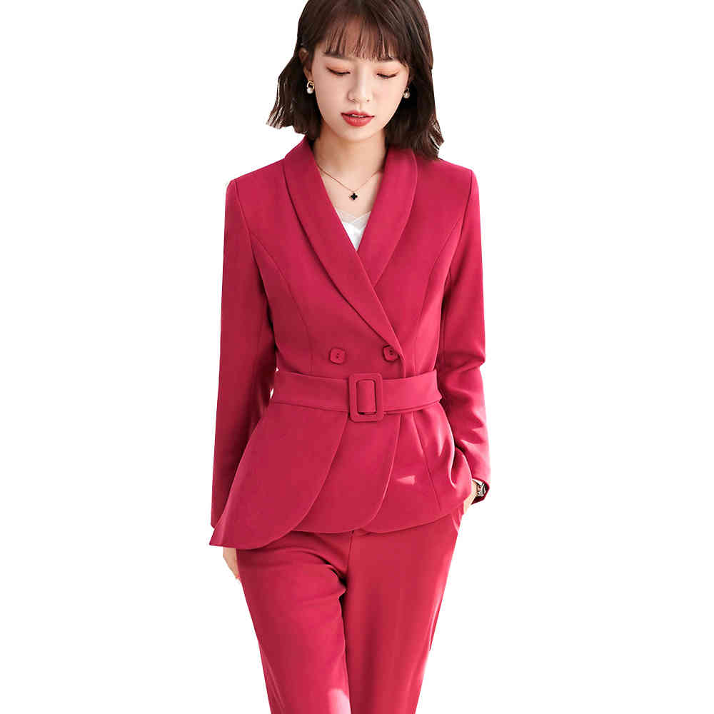 Women's Suits & Blazers Elegant Red Green Black Women Ruffle Pant Suit With Sashes Ladies Formal Work Jacket Blazer And Trousers 2 Piece Set, Black 2 piece set
Women's Suits & Blazers Elegant Red Green Black Women Ruffle Pant Suit With Sashes Ladies Formal Work Jacket Blazer And Trousers 2 Piece Set, Black 2 piece set