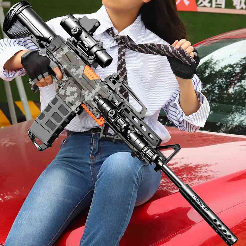 Electric continuous firing m416 soft bullet can launch boys' outdoor combat submachine simulation toy gun model
Electric continuous firing m416 soft bullet can launch boys' outdoor combat submachine simulation toy gun model