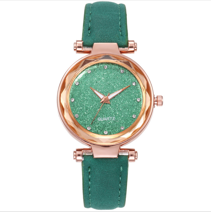 Casual Starry Sky Charming Watch Sanded Leather Strap Silver Diamond Dial Quartz Womens Watches Ladies Wristwatches Multicolor Choice, No send watch for shipping
Casual Starry Sky Charming Watch Sanded Leather Strap Silver Diamond Dial Quartz Womens Watches Ladies Wristwatches Multicolor Choice, No send watch for shipping