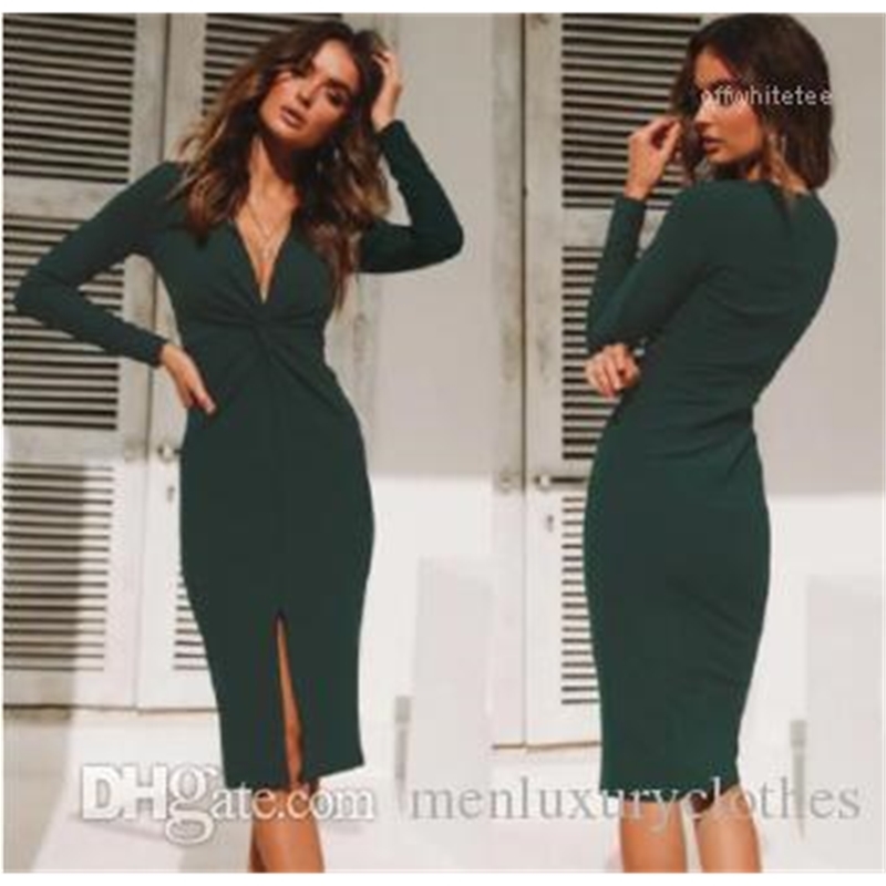 Dresses for Women Spring Autumn Blackish Green Split Up Deep V-neck Long Sleeved Pencil Dress OL Work Bodycon, Black;gray
Dresses for Women Spring Autumn Blackish Green Split Up Deep V-neck Long Sleeved Pencil Dress OL Work Bodycon, Black;gray