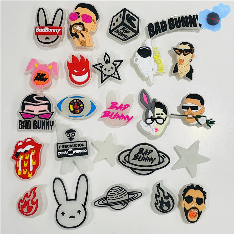 100Pcs+ Bad bunny Rabbit Glow Shoe Charms luminous Buckles Charm Garden Croc shoes Accessories glowing up in the dark Jibbitz Decorations Fit Kids Adult Gift
100Pcs+ Bad bunny Rabbit Glow Shoe Charms luminous Buckles Charm Garden Croc shoes Accessories glowing up in the dark Jibbitz Decorations Fit Kids Adult Gift