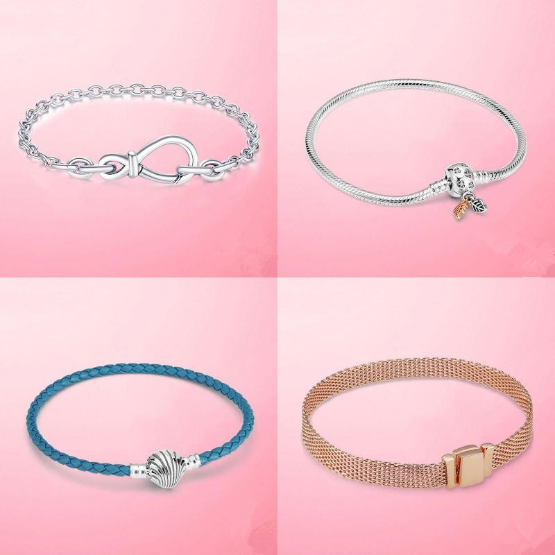 925 Sterling Silver beaded strands bracelet Heart Snake Chain Bracelet For Women Fit pandora Charm Beads Jewelry with box gift
925 Sterling Silver beaded strands bracelet Heart Snake Chain Bracelet For Women Fit pandora Charm Beads Jewelry with box gift
