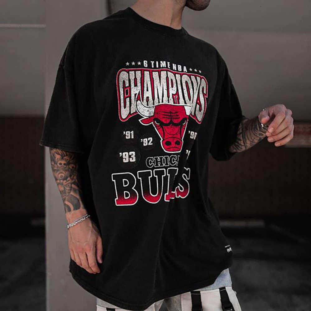 2021 new fashion brand Street leisure personalized printing bull head loose large men's cotton T-shirt popular men T shirt, White;black
2021 new fashion brand Street leisure personalized printing bull head loose large men's cotton T-shirt popular men T shirt, White;black