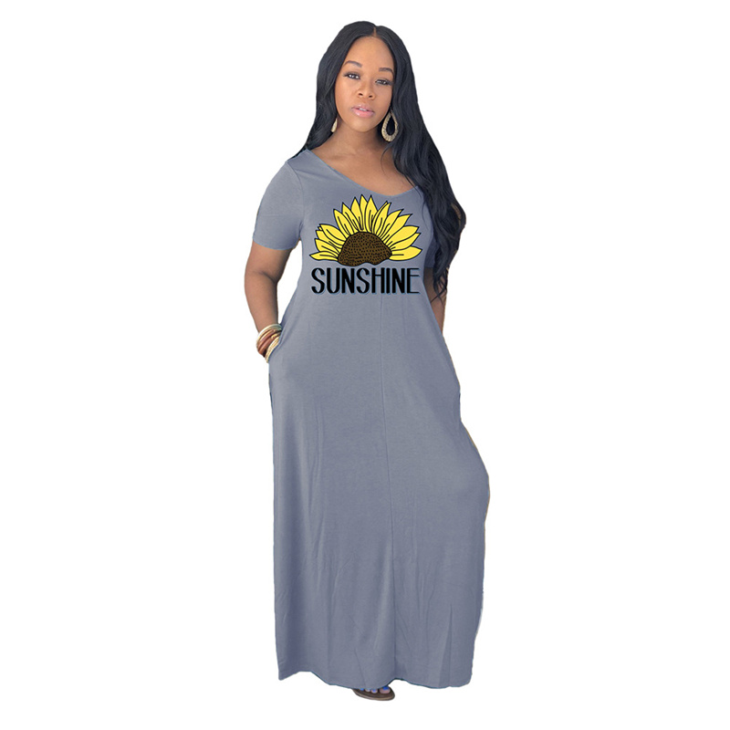 2021casual dresses for women clothes summer short sleeve loose long dress pockets plus size tshirt maxi dress wholesale dropshipping, Black;gray
2021casual dresses for women clothes summer short sleeve loose long dress pockets plus size tshirt maxi dress wholesale dropshipping, Black;gray