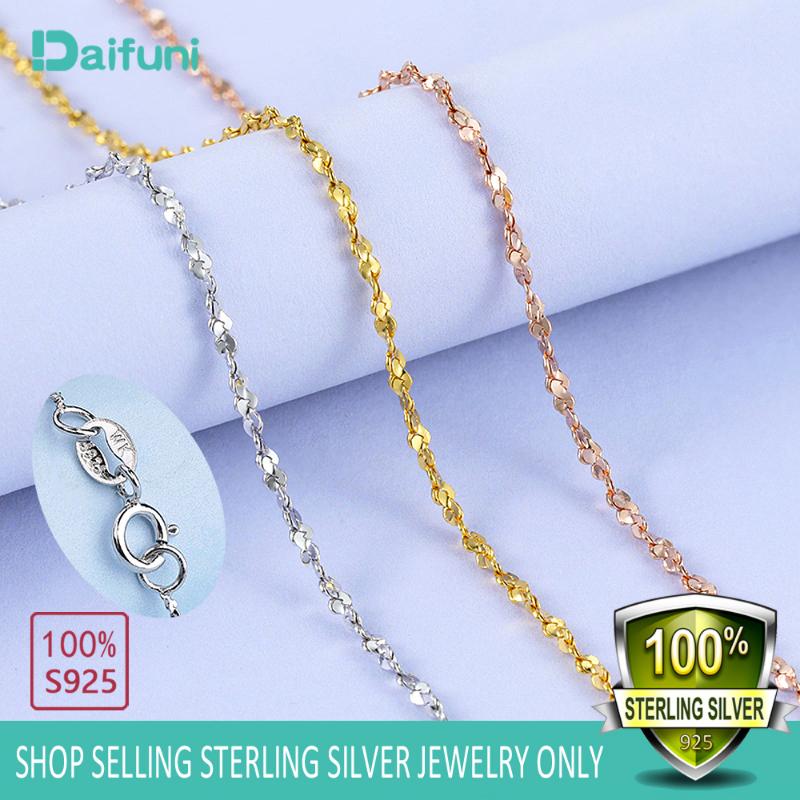 Sterling Silver Necklaces Slim Long Silver/Rose Gold/Gold Twisted Water Wave Chain Necklace Women 20"22"24" Chains
Sterling Silver Necklaces Slim Long Silver/Rose Gold/Gold Twisted Water Wave Chain Necklace Women 20"22"24" Chains