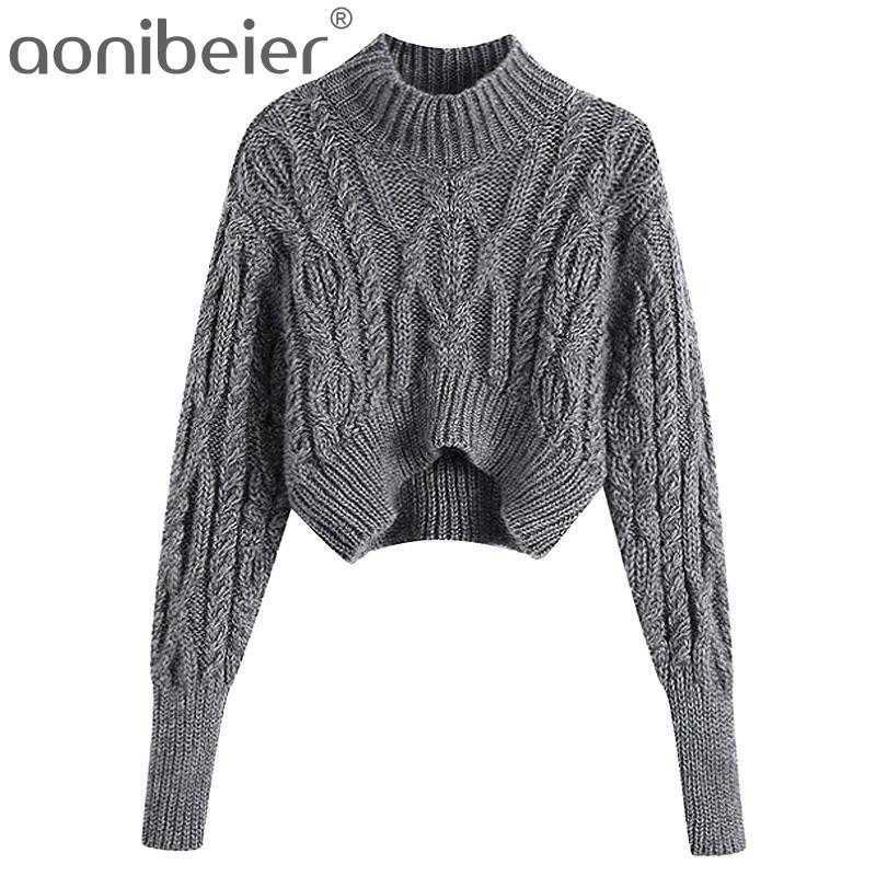 Women Autumn Fashion Knitted Gray Turtleneck Pullover Tops Female Casual Long Sleeve Short Thick Sweaters Jumpers 210604, Dark grey
Women Autumn Fashion Knitted Gray Turtleneck Pullover Tops Female Casual Long Sleeve Short Thick Sweaters Jumpers 210604, Dark grey