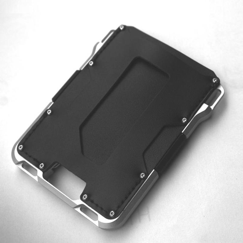 Card Holders Designer Aluminium Alloy Wallets For Men ID Bank Case Vintage Genuine Leather Slim Metal Wallet Holder, Black silver
Card Holders Designer Aluminium Alloy Wallets For Men ID Bank Case Vintage Genuine Leather Slim Metal Wallet Holder, Black silver