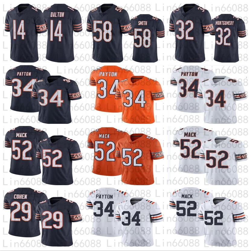 Men womens youth 14 Andy Dalton 52 khalil Mack football Smith Montgomery 34 Walter Payton Cohen Jersey, As
Men womens youth 14 Andy Dalton 52 khalil Mack football Smith Montgomery 34 Walter Payton Cohen Jersey, As