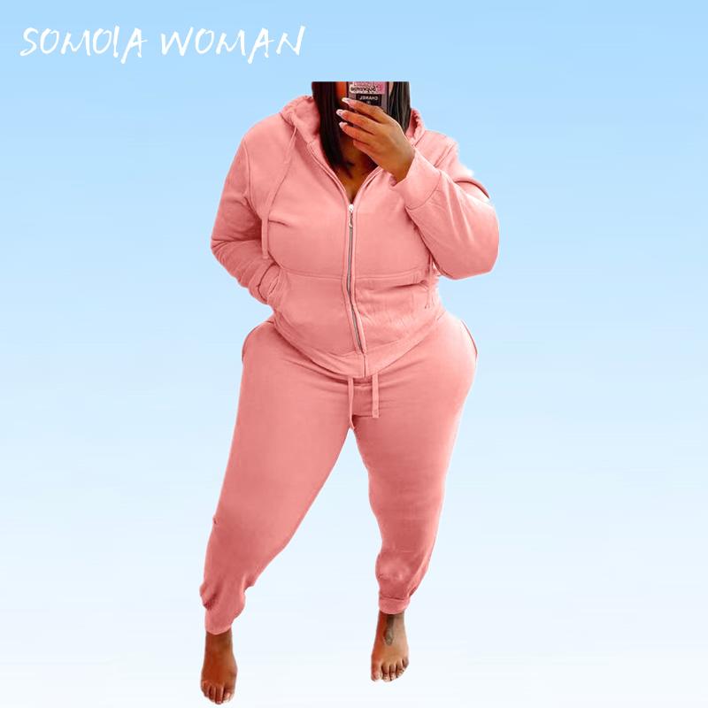Plus Size Tracksuits Casual Joggers Tracksuit Sporty Women Two Piece Set Zip Up Hoodie Cardigan And Sweatpants Sweatsuit Winter Clothes, Black
Plus Size Tracksuits Casual Joggers Tracksuit Sporty Women Two Piece Set Zip Up Hoodie Cardigan And Sweatpants Sweatsuit Winter Clothes, Black