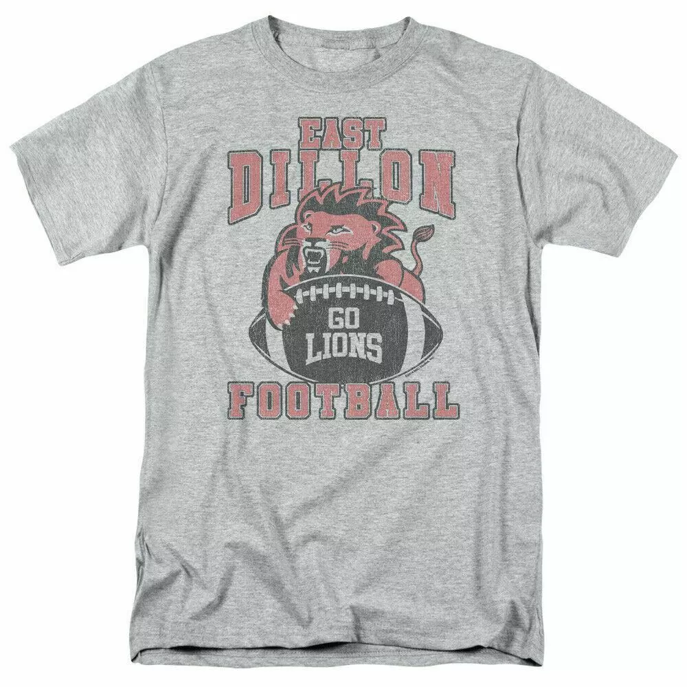 Friday Night Lights Go Lions Logo T Shirt Mens Licensed Classic TV Sport Grey