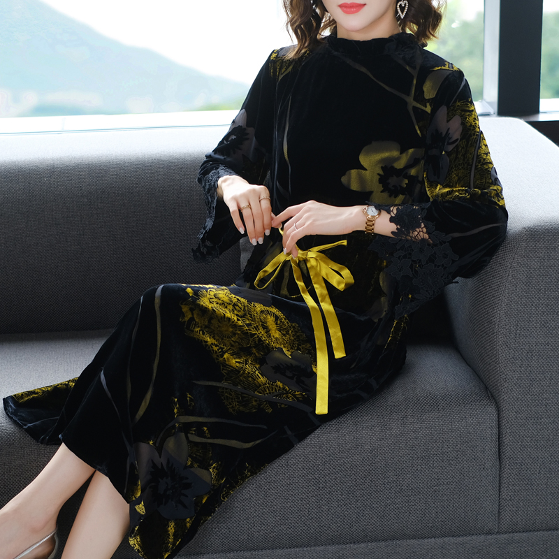 COIGARSAM 3XL Plus Size Loose Women dress New Spring Stand Neck Dresses Design And Color 8801
COIGARSAM 3XL Plus Size Loose Women dress New Spring Stand Neck Dresses Design And Color 8801