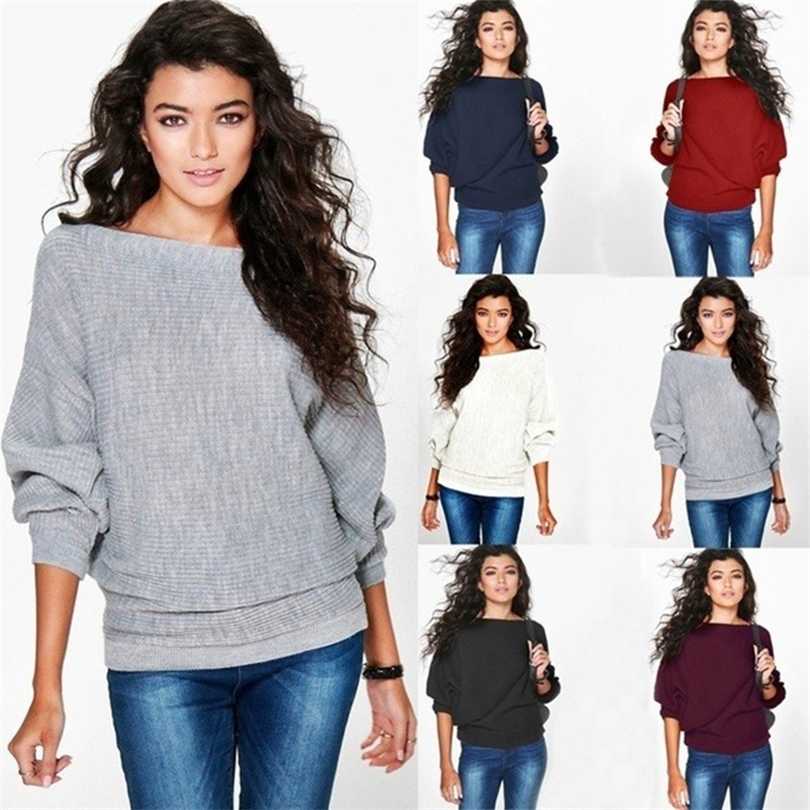 GAOKE Autumn Winter Warm Knitted Sweater Women Casual Long Batwing Sleeve Solid Pullovers Woman Female Thin Sweate Clothes 211018, Blue
GAOKE Autumn Winter Warm Knitted Sweater Women Casual Long Batwing Sleeve Solid Pullovers Woman Female Thin Sweate Clothes 211018, Blue