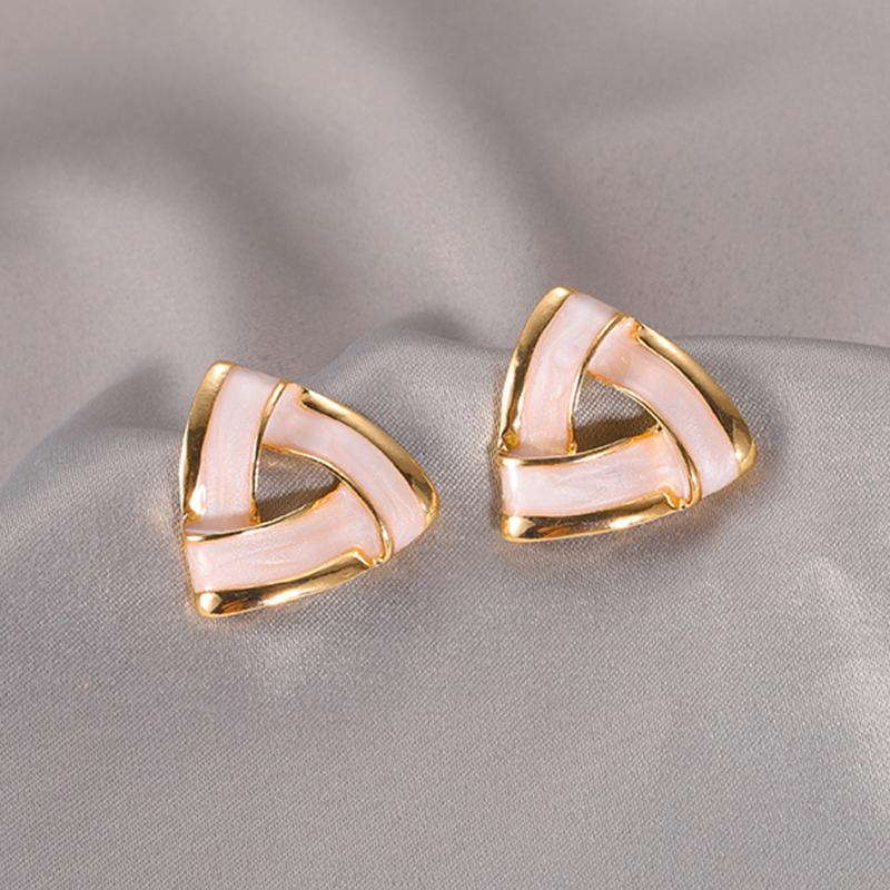 Hoop & Huggie S925 Needle Korean Temperament Simple Triangle Enamel Dripping Metal Earrings Pink Cute Female
Hoop & Huggie S925 Needle Korean Temperament Simple Triangle Enamel Dripping Metal Earrings Pink Cute Female