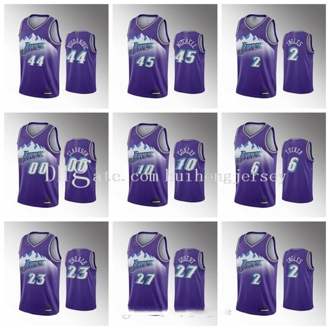 2020 Utahr Jazzr Men Mike Conley 90s Purple Basketball Jersey Donovan Mitchell Rudy Gobert Bojan Bogdanovic Clarkson Miye Oni Mudiay, Color3
2020 Utahr Jazzr Men Mike Conley 90s Purple Basketball Jersey Donovan Mitchell Rudy Gobert Bojan Bogdanovic Clarkson Miye Oni Mudiay, Color3