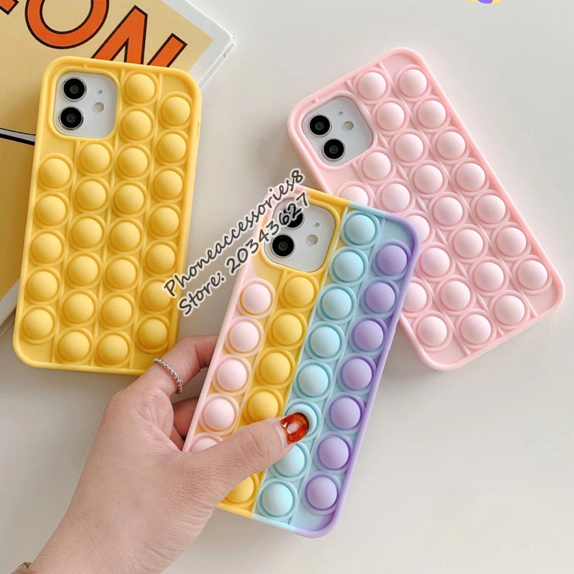 2021 Arrival Pop Fidget Bubble Silicone CellPhone Cases For iPhone 11 12 Pro Max 7 8 Plus X XR Relieve Stress, Rainbow
2021 Arrival Pop Fidget Bubble Silicone CellPhone Cases For iPhone 11 12 Pro Max 7 8 Plus X XR Relieve Stress, Rainbow