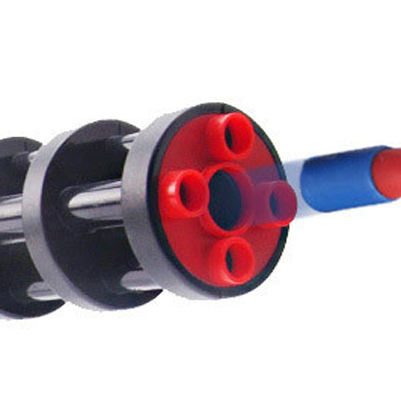 Gatling Continuous Soft Shot Toy Gun Model Figure Rubber Bullet Machine For CS Shooting Game Children Toys Outddoor Games