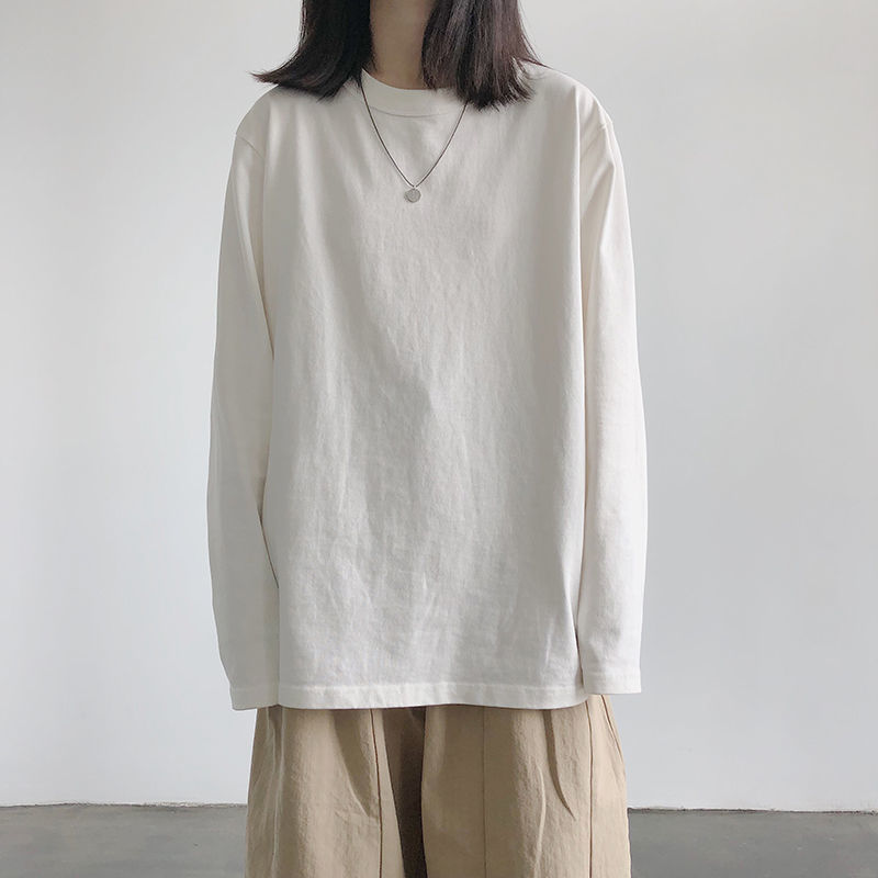 Women Spring Long Sleeve Casual Loose BF Shirts Korean O-neck Streetwear White Black Oversize Cotton Blouse 210517
Women Spring Long Sleeve Casual Loose BF Shirts Korean O-neck Streetwear White Black Oversize Cotton Blouse 210517