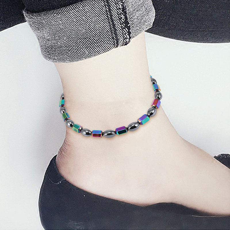 Anklets Fashion Simple Foot Ornaments Magnetic Therapy Natural Stone Beads Anklet Care Chain Unisex Jewelry, Red;blue
Anklets Fashion Simple Foot Ornaments Magnetic Therapy Natural Stone Beads Anklet Care Chain Unisex Jewelry, Red;blue