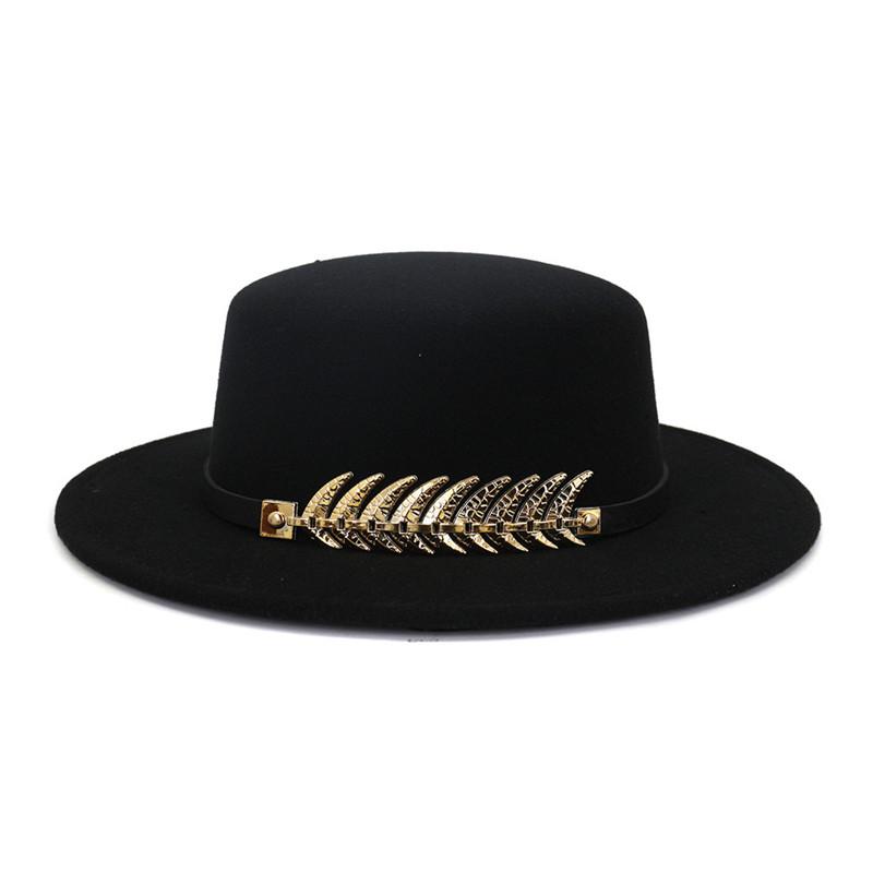 Wide Brim Hats Men For Woman Woolen Top Hat British Style Gold Leaf Feather Jazz Stage 2021 Fedoras Party Felt Unisex, Black
Wide Brim Hats Men For Woman Woolen Top Hat British Style Gold Leaf Feather Jazz Stage 2021 Fedoras Party Felt Unisex, Black